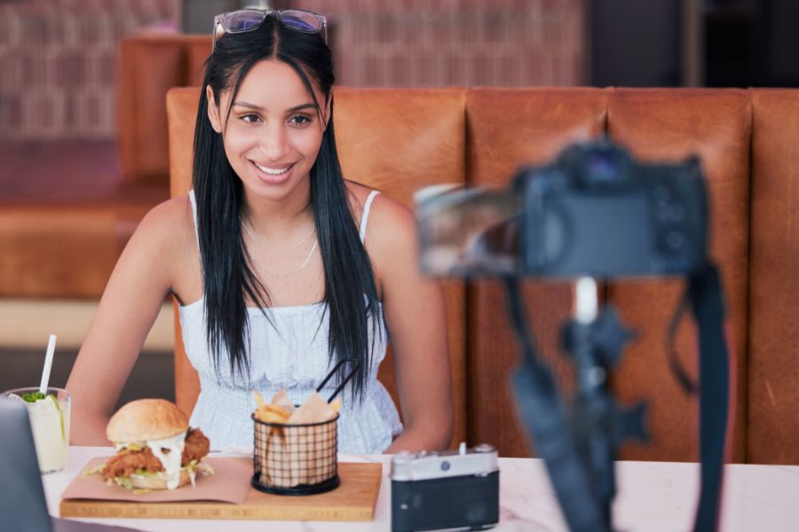 student working as brand ambassador during school holidays