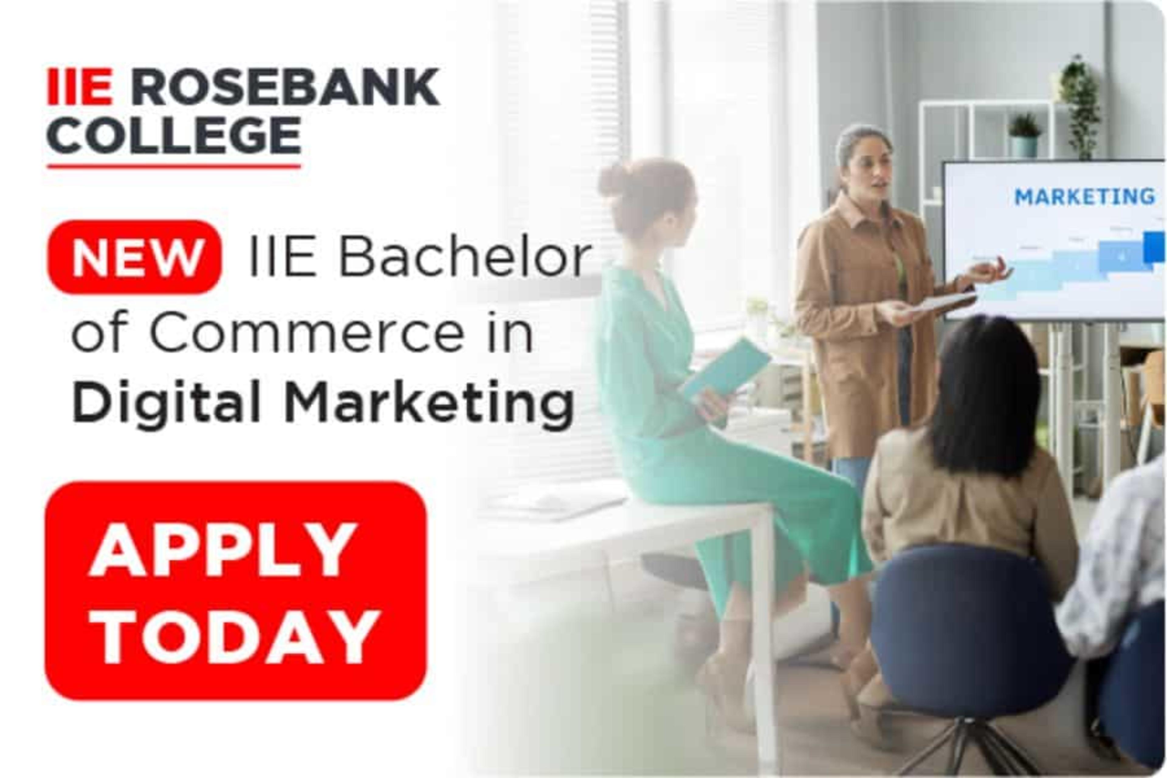 Growing Career Fields You Can Study For At IIE Rosebank College