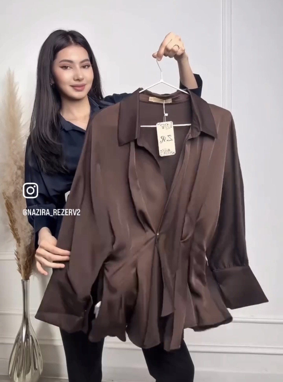 Satin Wrap Top thumbnail 3