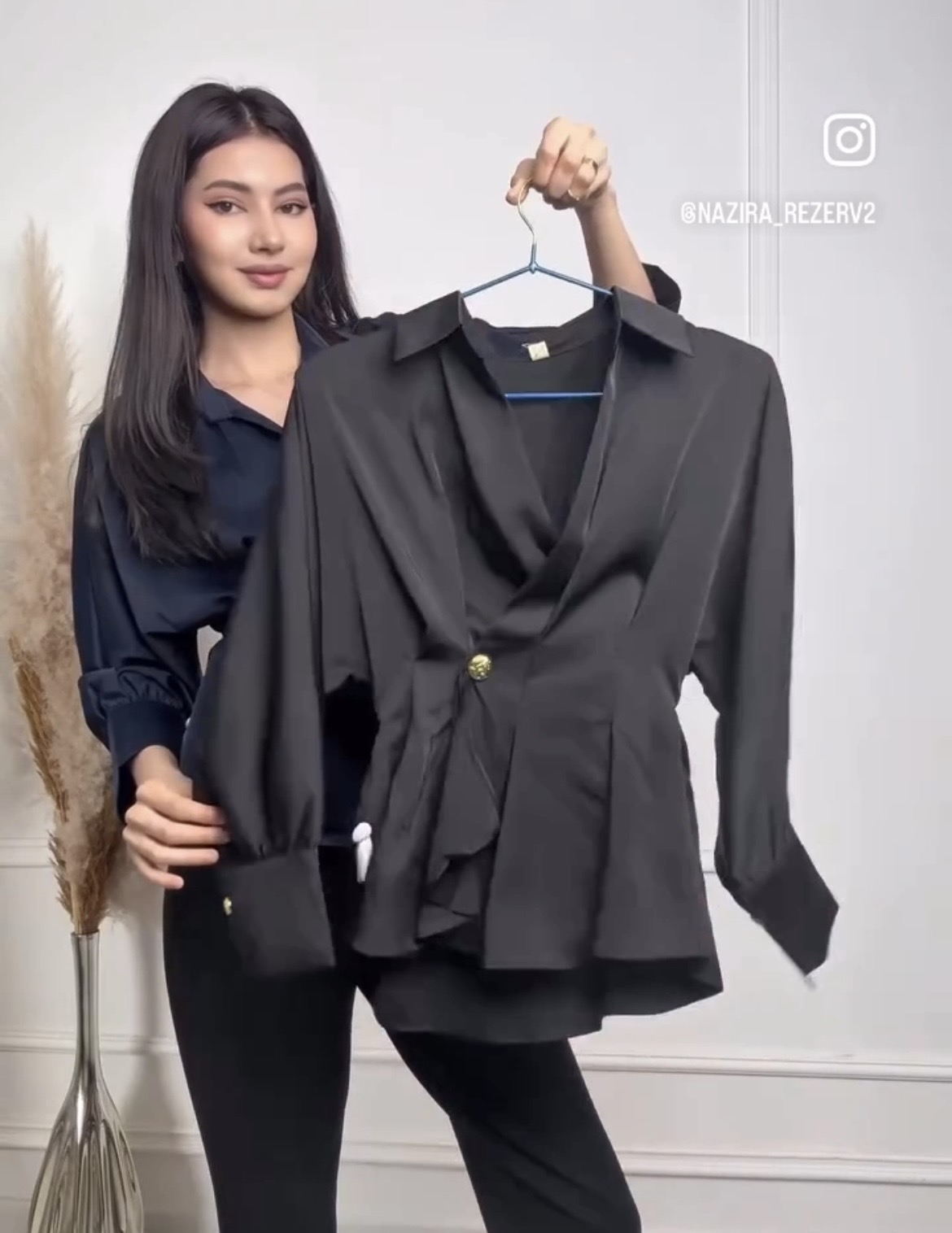 Satin Wrap Top thumbnail 4