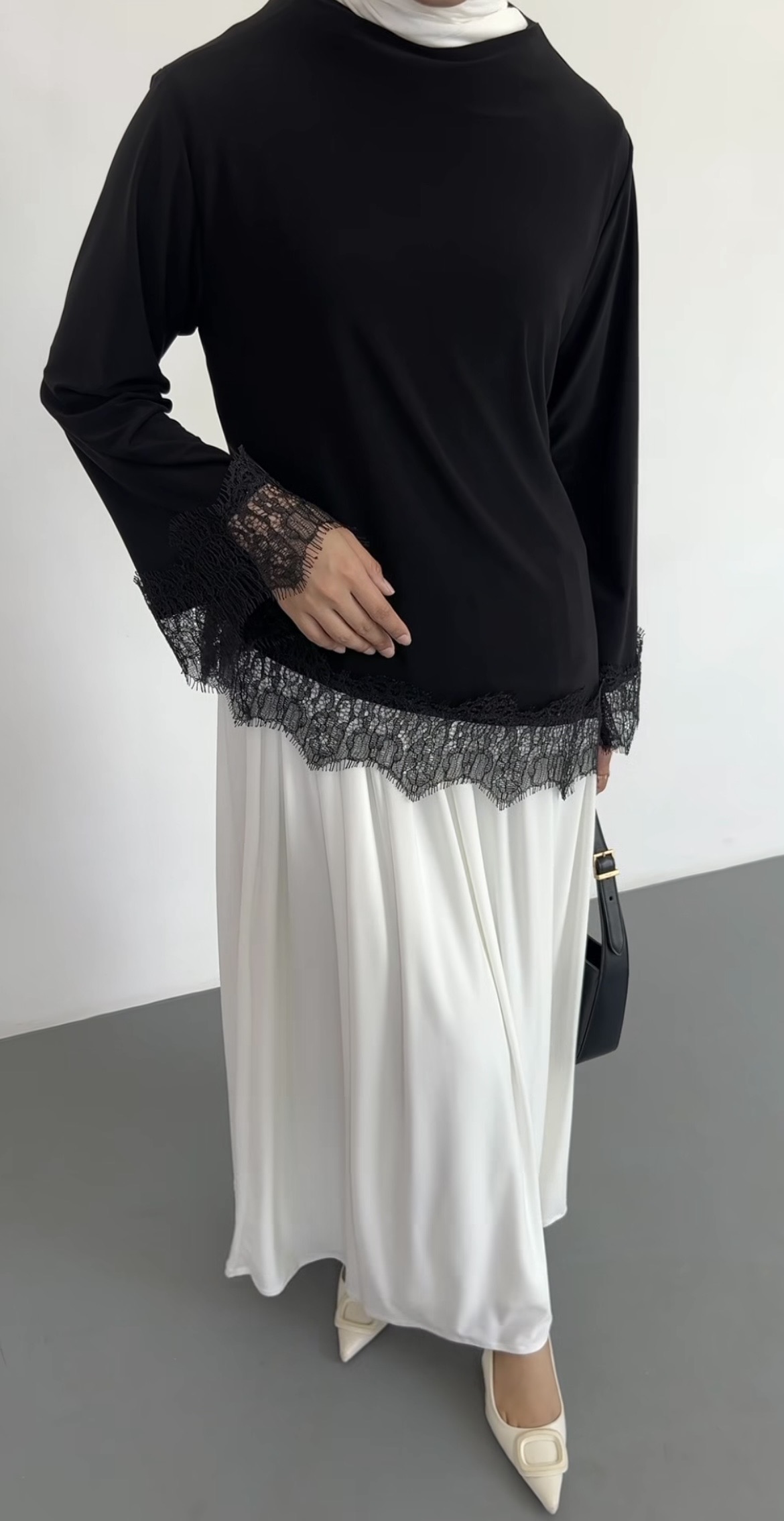 Satin Lace Top thumbnail 5