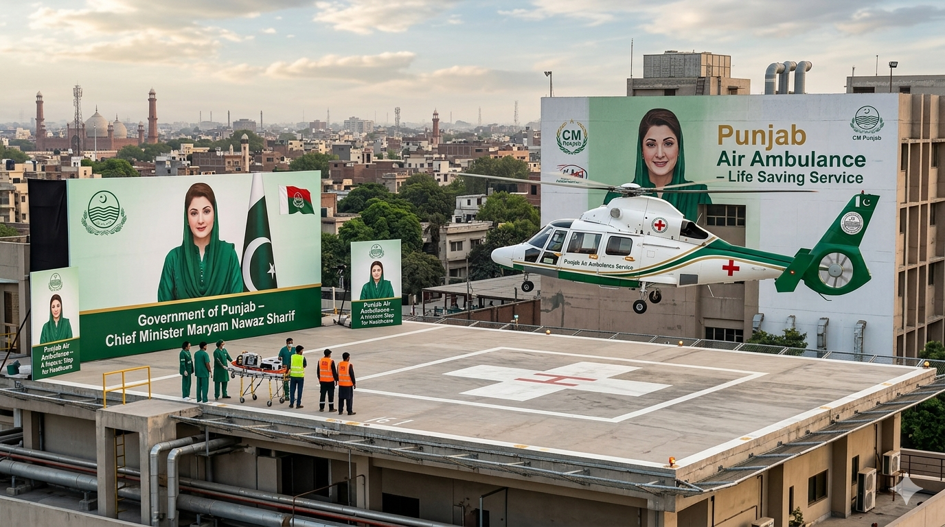 Punjab Air Ambulance Service 2026 hero graphic