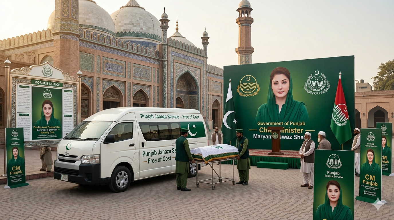 Punjab Launches Free Deceased Transportation Service – A Dignified Initiative by Maryam Nawaz hero graphic