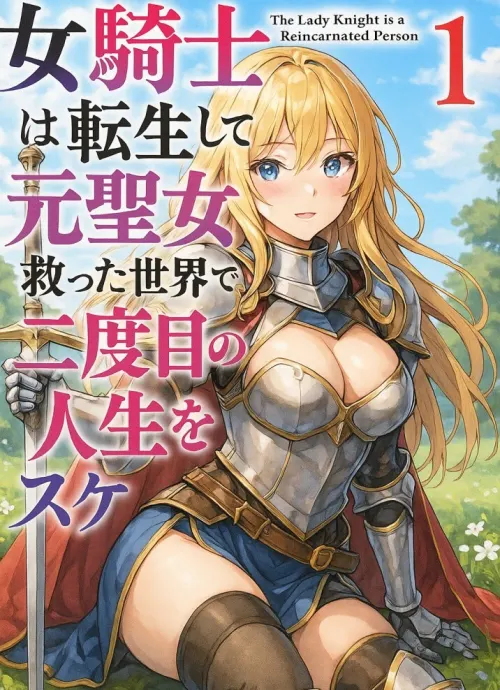 The Lady Knight is a Reincarnated Person ~The Saint from Her Previous Life Starts Her Second Life in the World She Saved~ by Yukiko Shisui - another world, suspense, Mystery, Romance, Fantasy novel cover