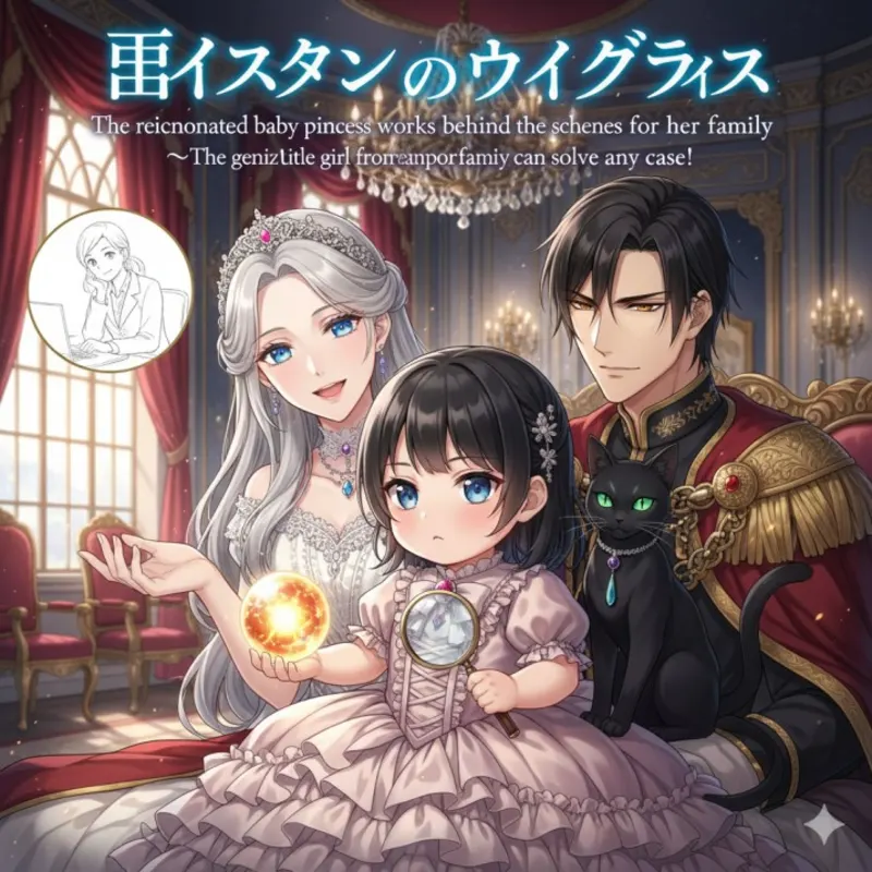 The reincarnated baby princess works behind the scenes for her family ~The genius little girl from the ruthless emperor's family can solve any case!~ cover