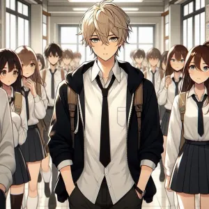 Cover of A virgin boy entered in national competition to see "real b**bs"!! by Takishi