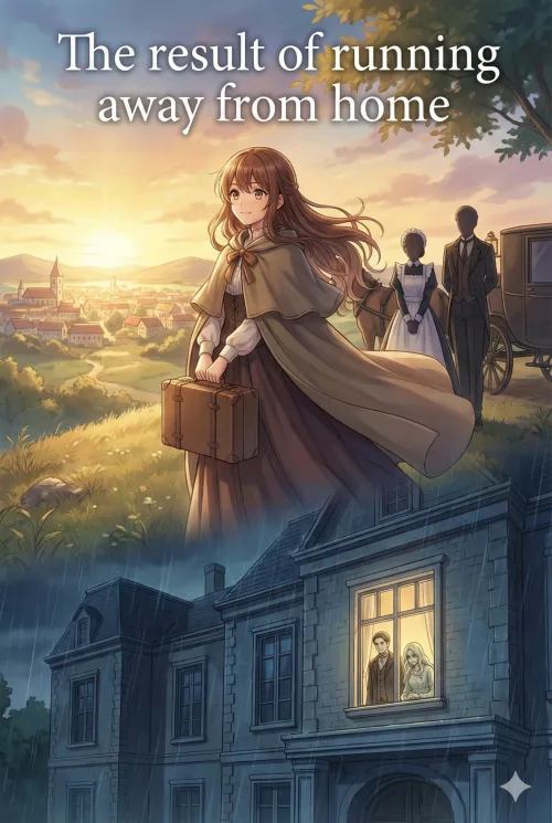 The result of running away from home by Natsume - Romance, Drama, Contemporary, Female Protagonist, Slice of Life, emotional, love, Broken, regret, growth, social novel cover