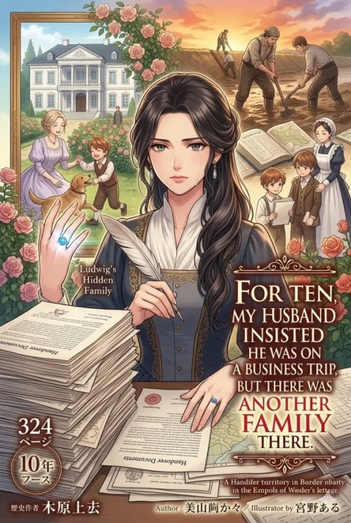 For ten years, my husband insisted he was on a business trip, but there was another family there by Akizuki Momiji - Drama, josei, Female Lead, Historical, betrayal, Revenge, Aristocracy, Heartbreak, divorce, Slice of Life, regret, Broken, Action novel cover