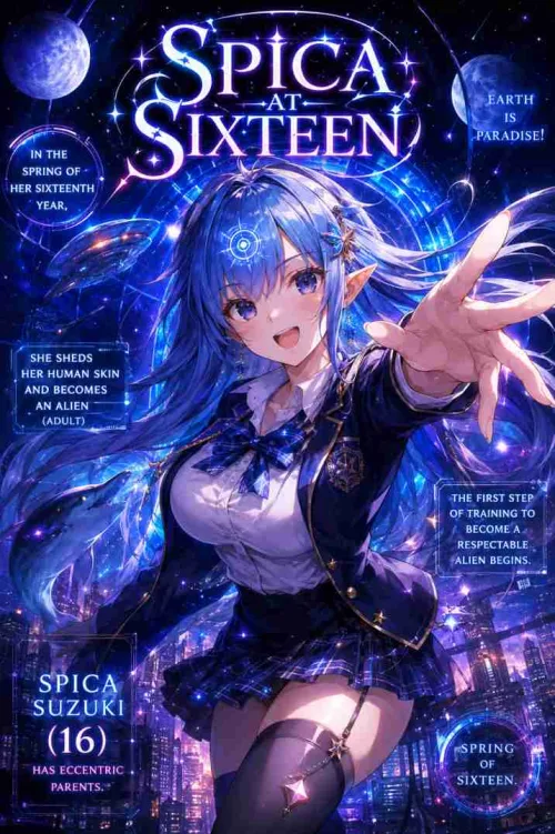 Spica at Sixteen: In the Spring of Her Sixteenth year, She Sheds her human Skin and Becomes an Alien (Adult) by Mashira - Comedy, another world, Drama novel cover