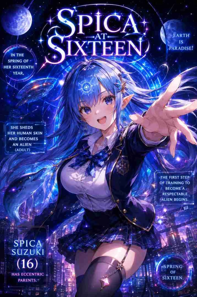 Spica at Sixteen: In the Spring of Her Sixteenth year, She Sheds her human Skin and Becomes an Alien (Adult) cover