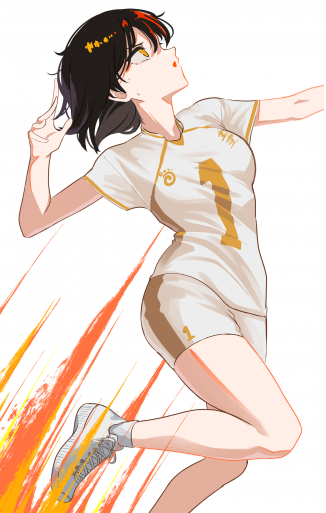 Cover image for Became the early mid-boss in a women's volleyball manga