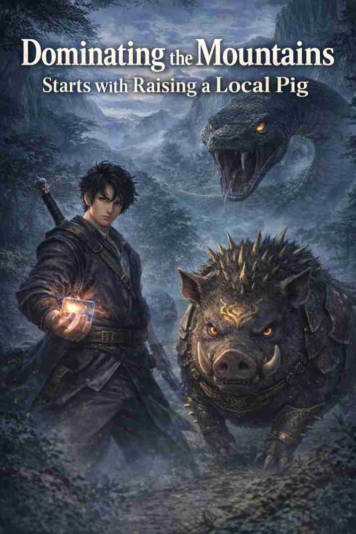 Dominating the mountains starts with raising a local pig. backdrop