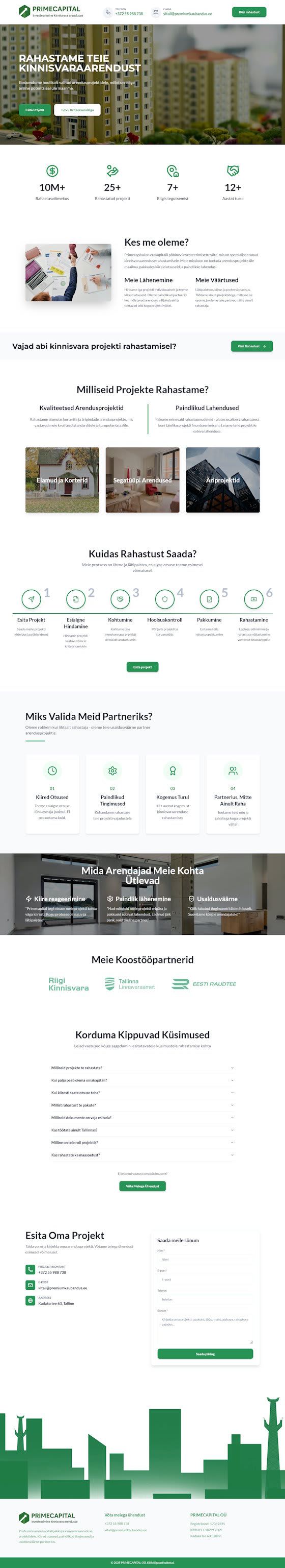 Primecapital OÜ koduleht