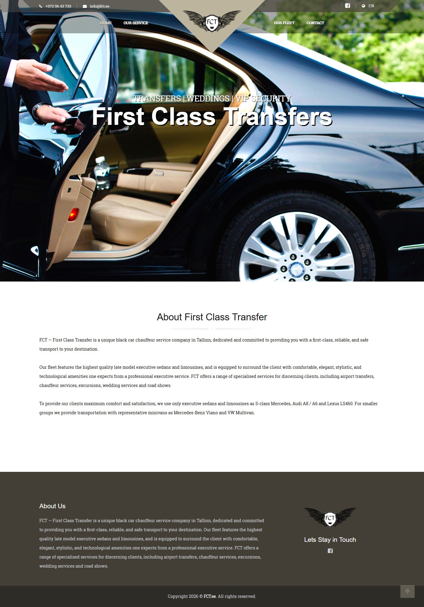 First Class Transfer enne redesigni