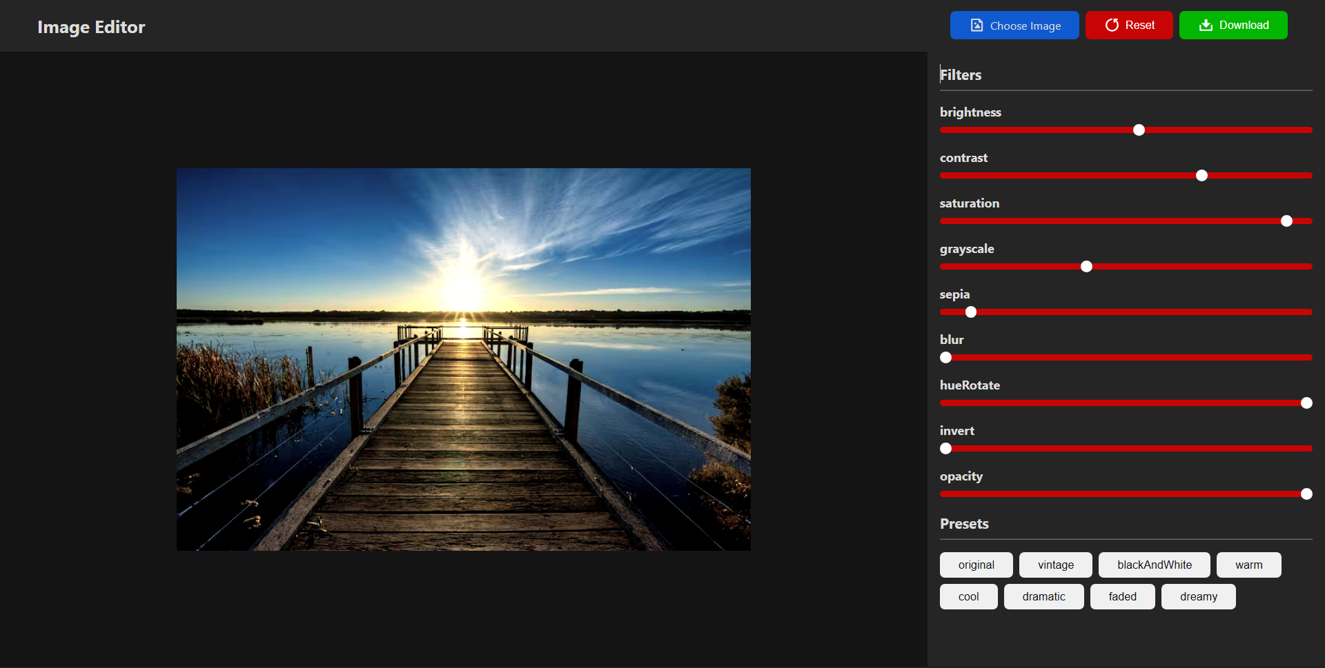 Image Editor project