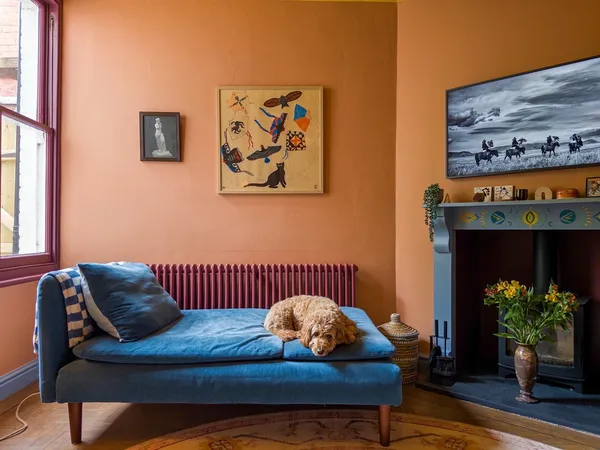 Doll's House Sofa and Dog