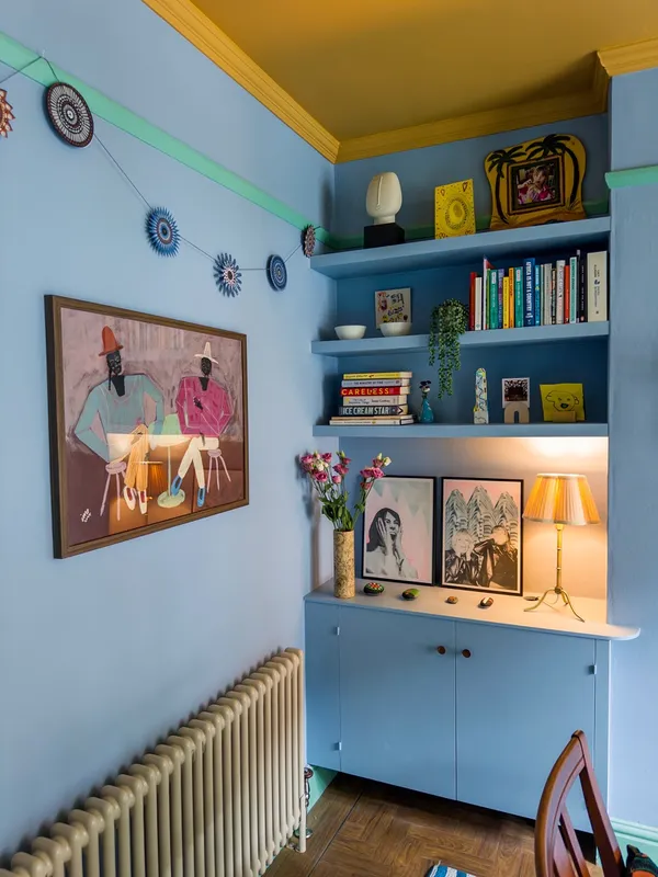 Left hand dining shelves