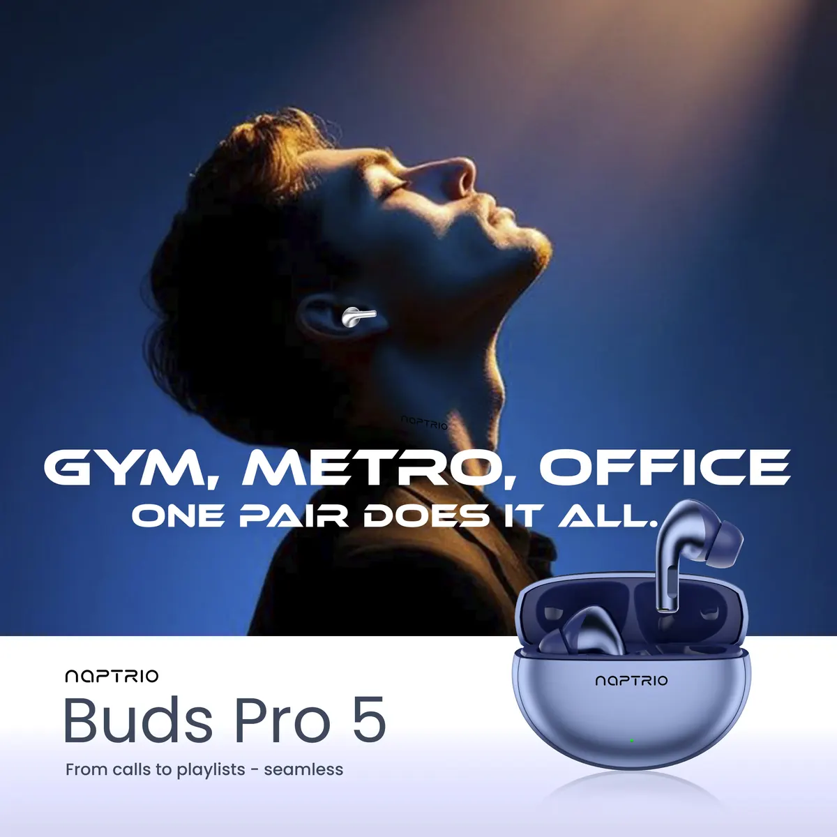 Buds Pro5 Metallic Blue poster