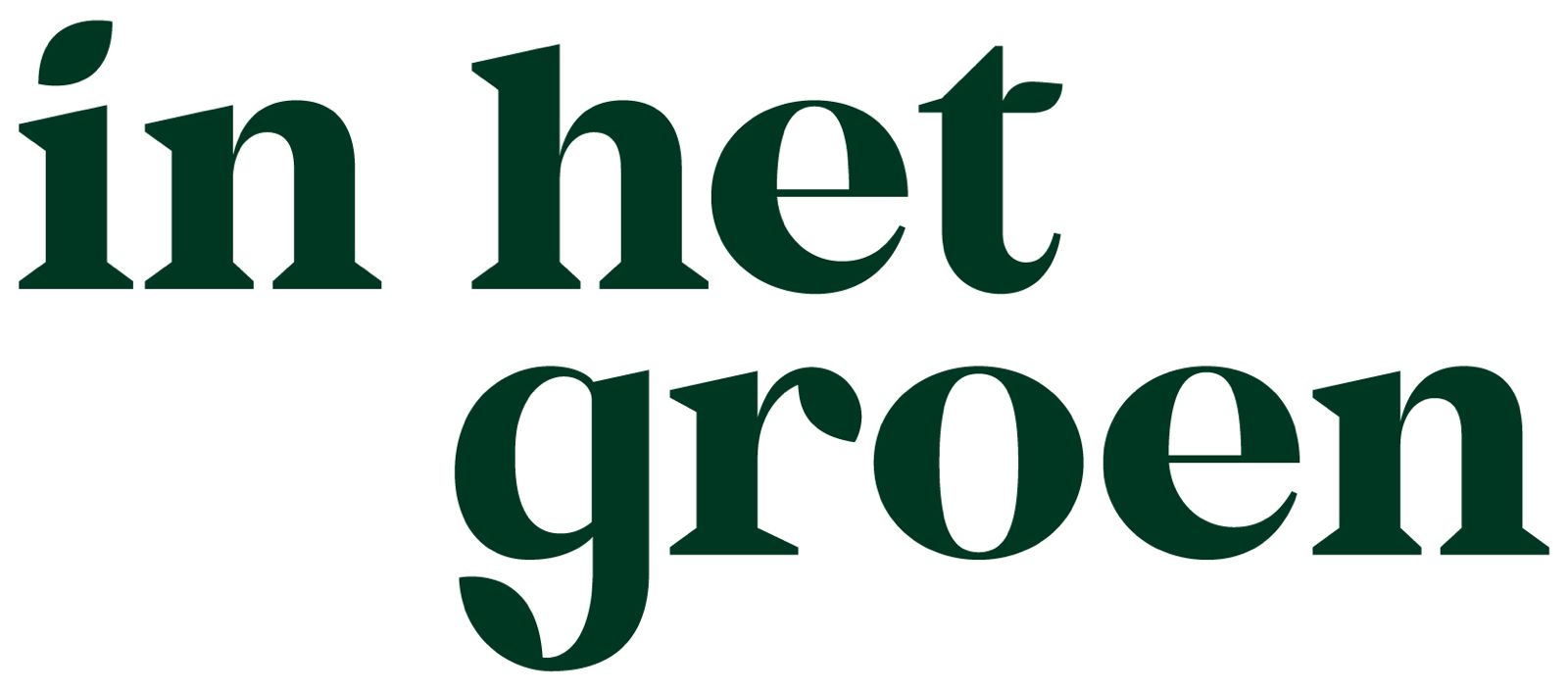 In het groen logo