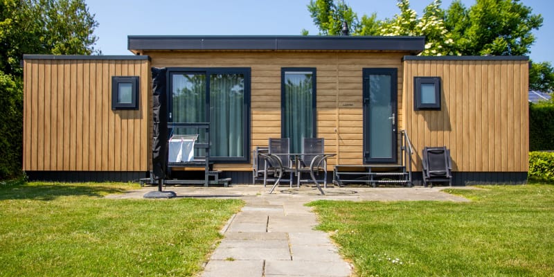 Vooraanzicht Chalet type 2 Minicamping Boogaard