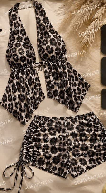Juegos de short estampado