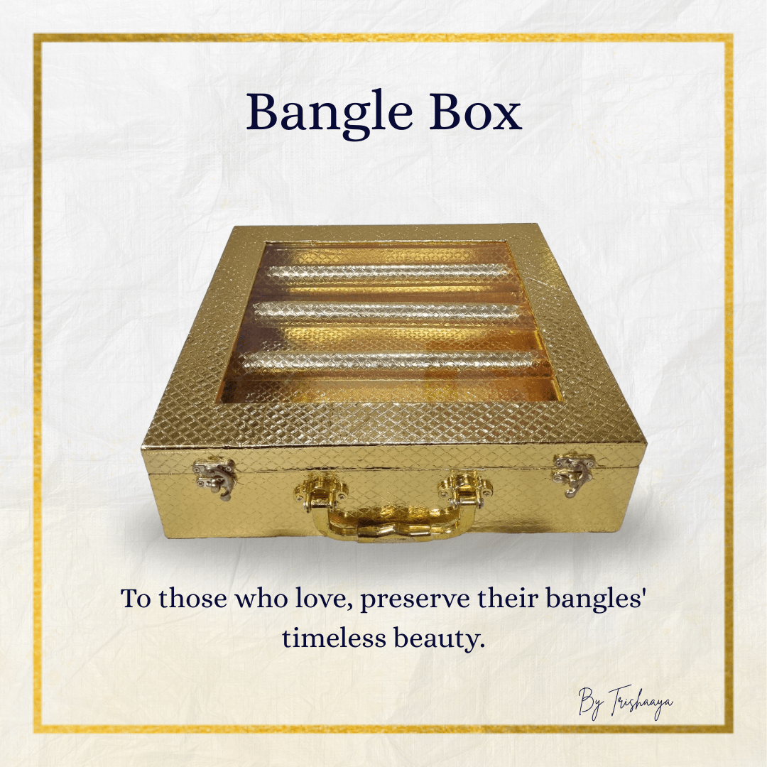 3 Rod Metallic Bangle Box
