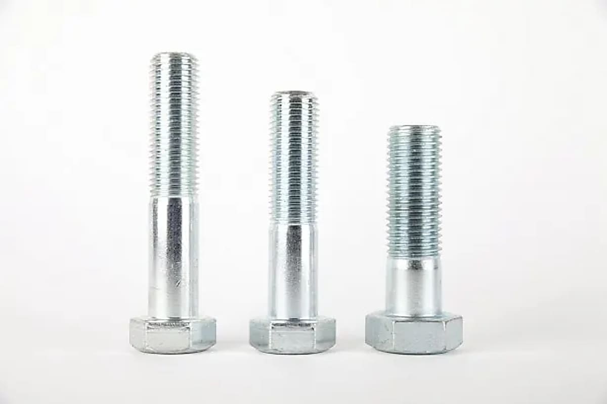 3 bouten aflopend in grootte