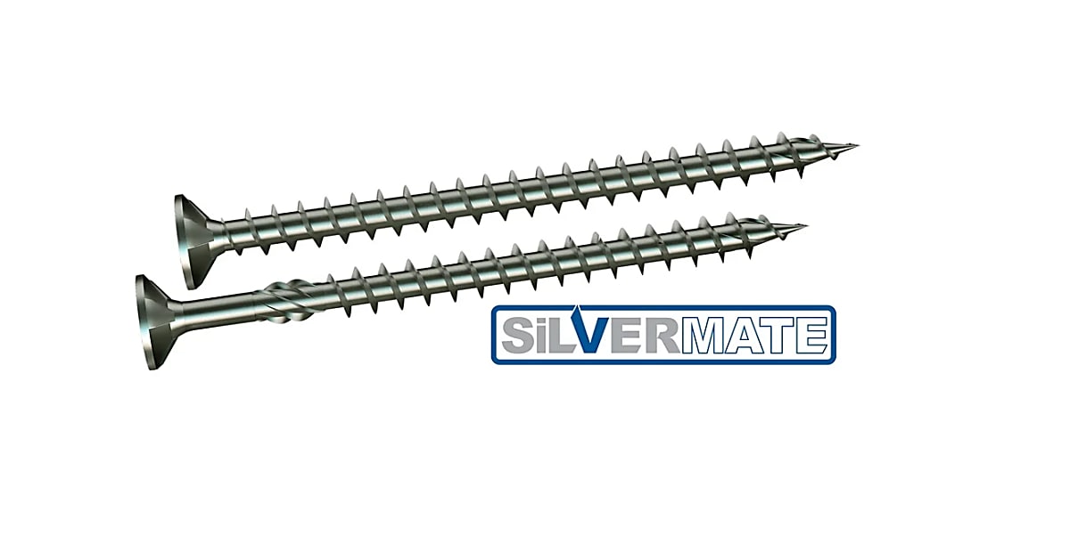 SilverMate logo met schroeven