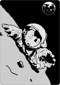 astronaut design card back