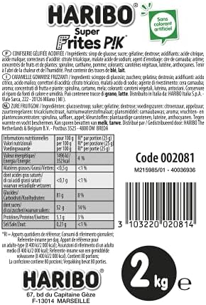 Vue 2 de Haribo Super Frites Pik