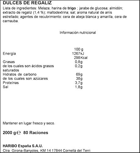 Vue 6 de Haribo Rotella Noir Kg