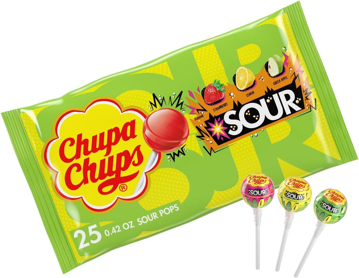 Chupa Chups Sucettes Aigres