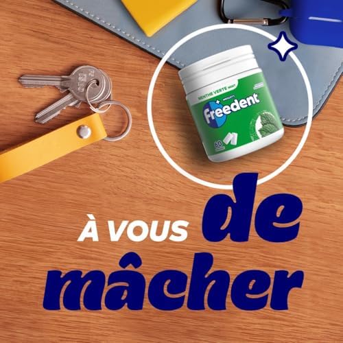 Vue 5 de Freedent Chewinggum Menthe Verte