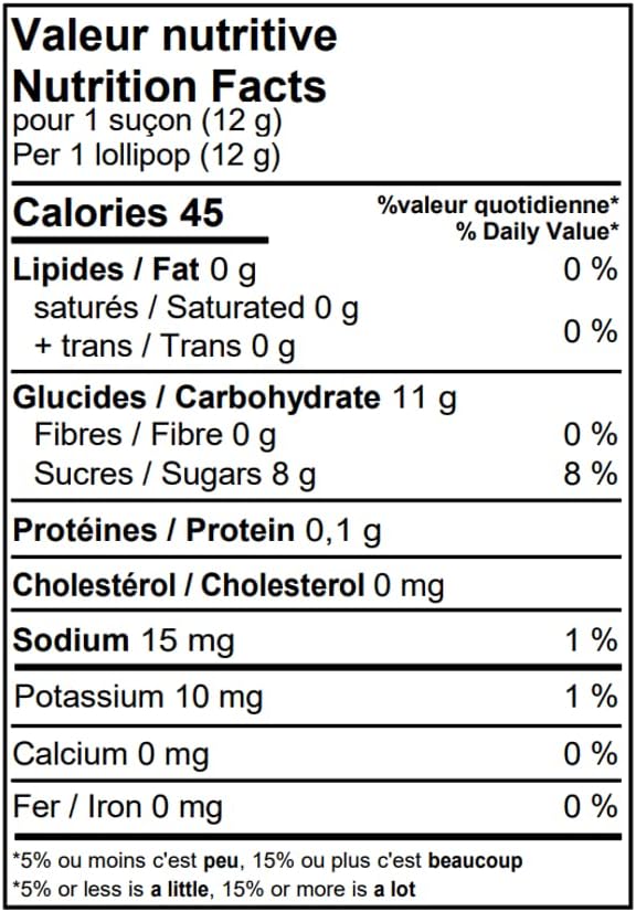 Vue 6 de Carambar Bonbon Sucettes Caramel