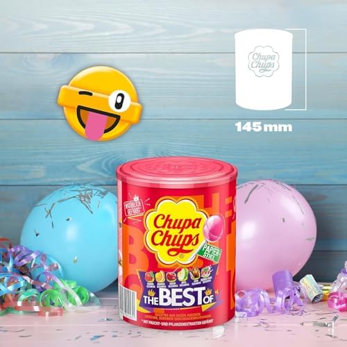 Vue 4 de Chupa Chups Tubo Sucettes