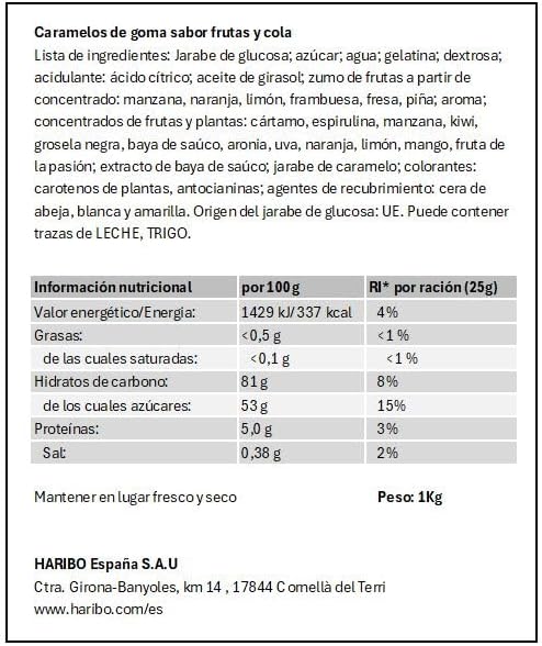 Vue 2 de Haribo Starmix Kg