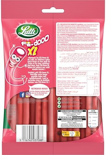 Vue 3 de Lutti Filidooo Fraise Xl