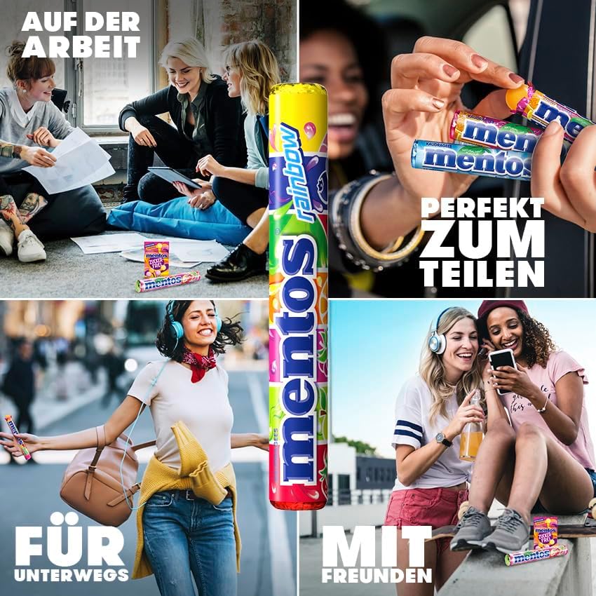 Vue 4 de Mentos Boite De Rouleaux