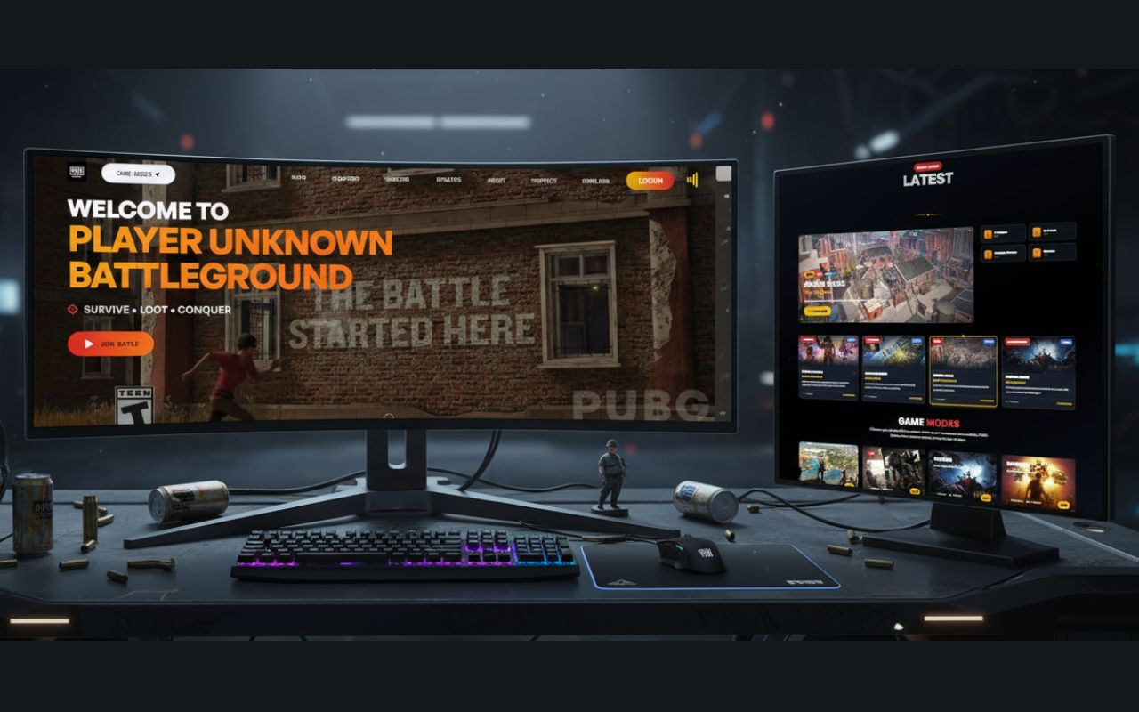 PUBG Mobile Gaming Website UI Design