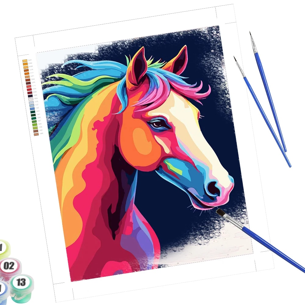 Peinture au numéro — Cheval 2