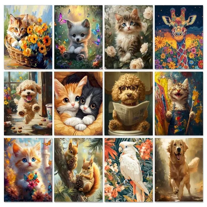 Peinture au numéro — Chat 25