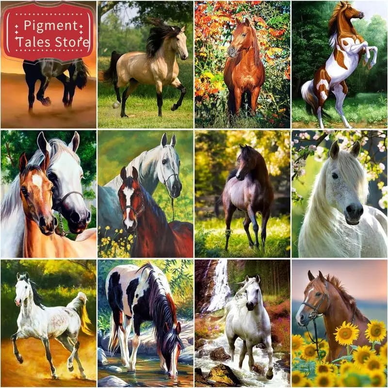 Peinture au numéro — Cheval 41