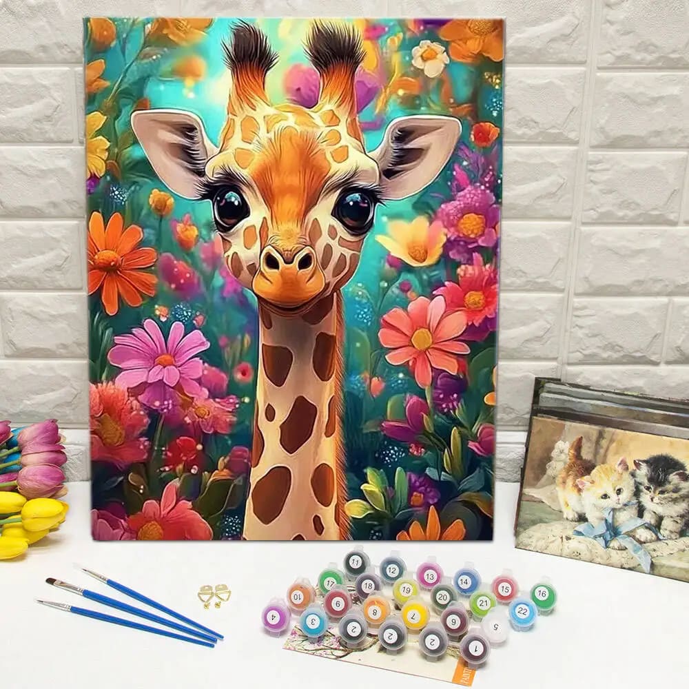 Peinture au numéro — Girafe