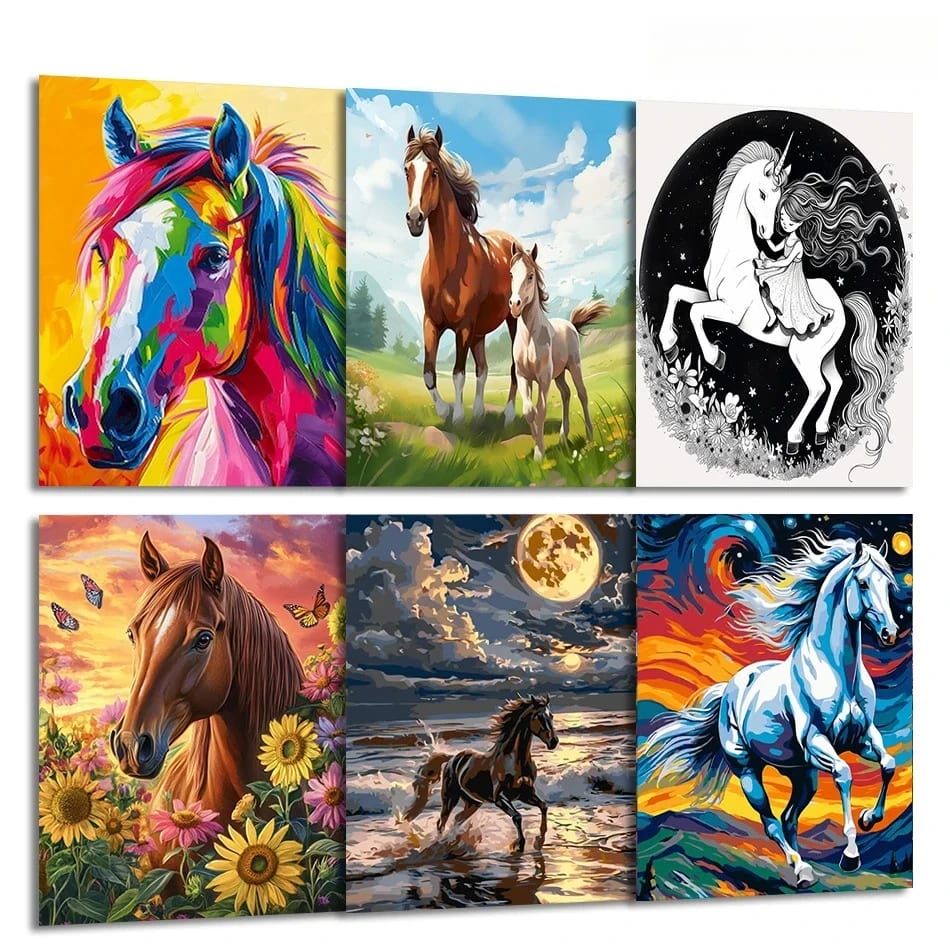 Peinture au numéro — Cheval 38