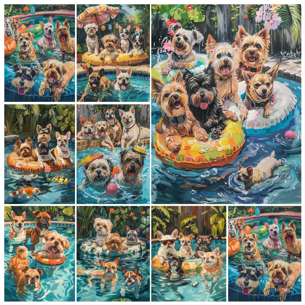Peinture au numéro — Chien 15