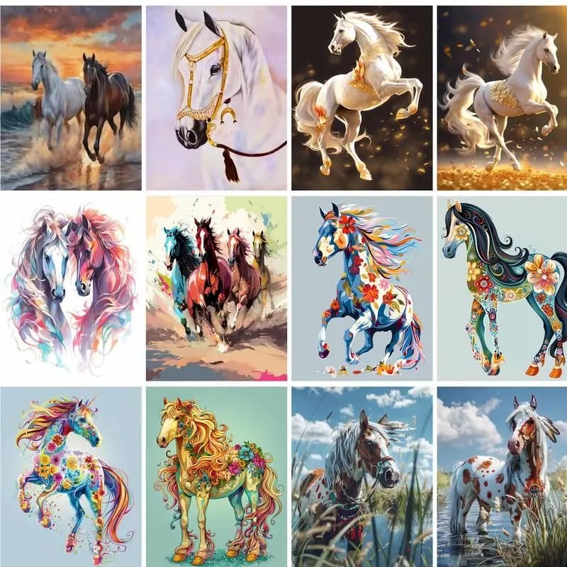 Peinture au numéro — Cheval 16