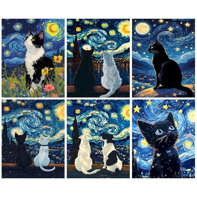 Peinture au numéro — Chat 12