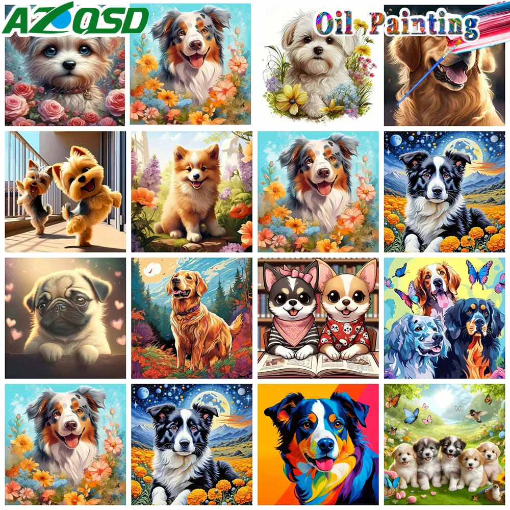 Peinture au numéro — Chien 4