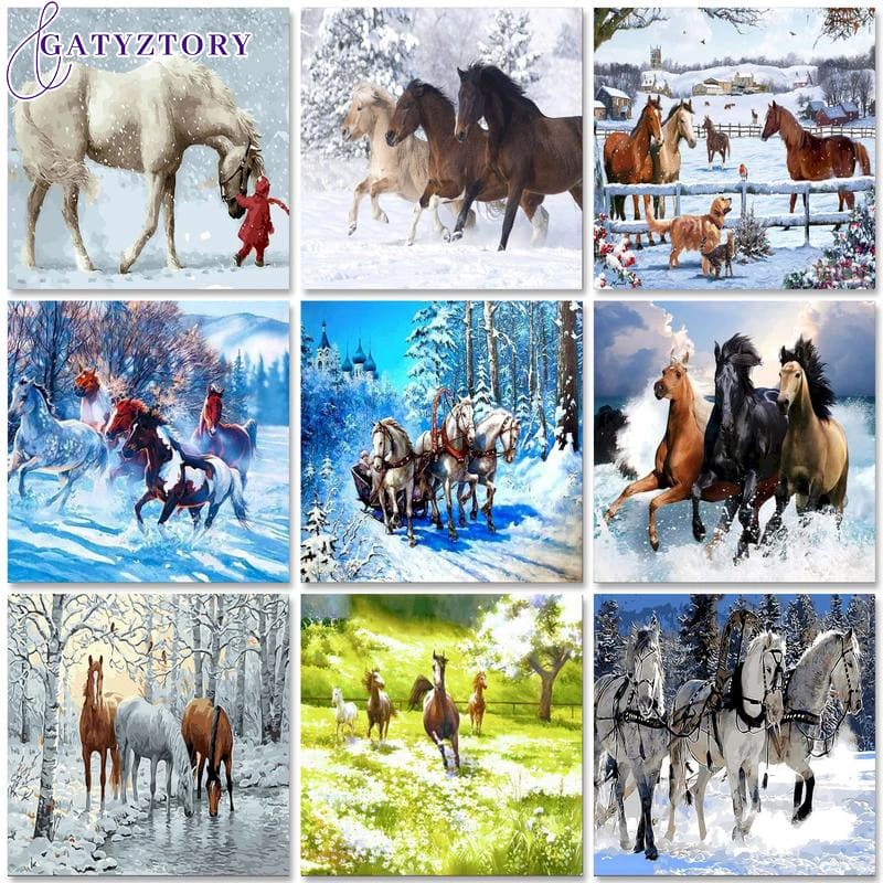 Peinture au numéro — Cheval 10