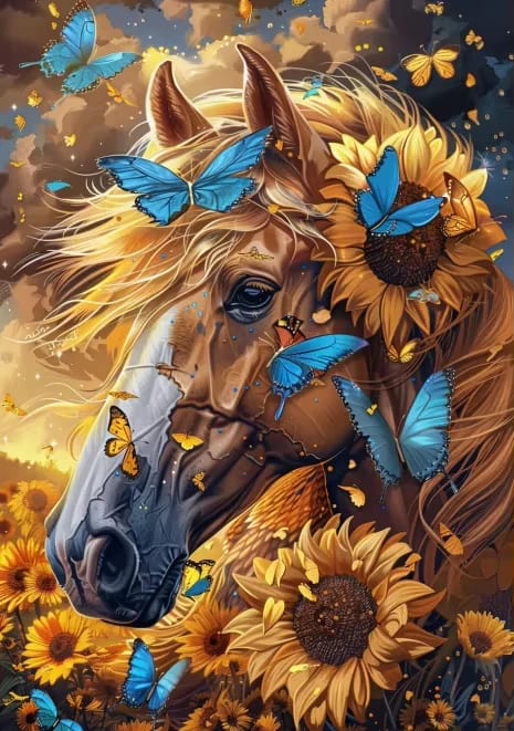 Peinture au numéro — Cheval 36